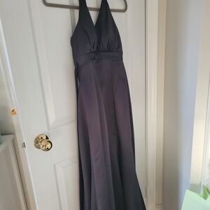 DaVinci Charcoal Halter Maxi Dress
